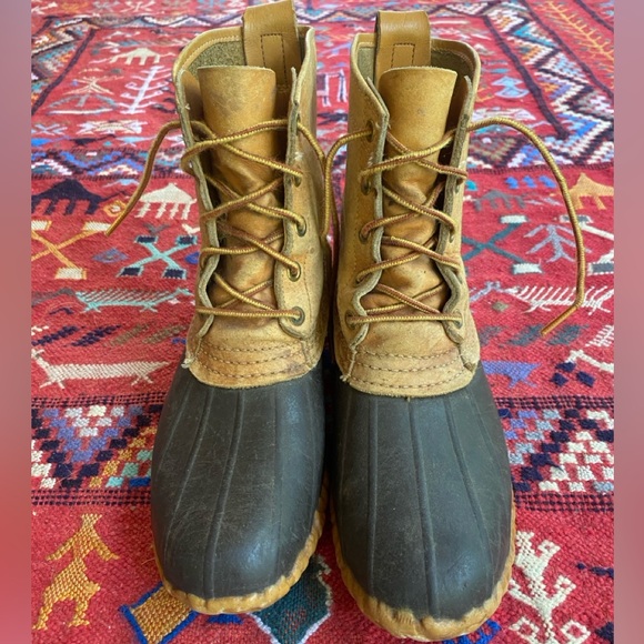 Rare Vintage L.L.Bean Leather Rubber Hunting Boot - Picture 3 of 6